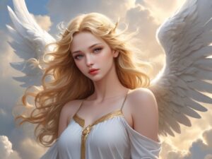 White female angel